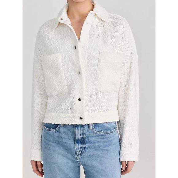 NEW IRO pabli snap closure jacket in white - Picture 4 of 7